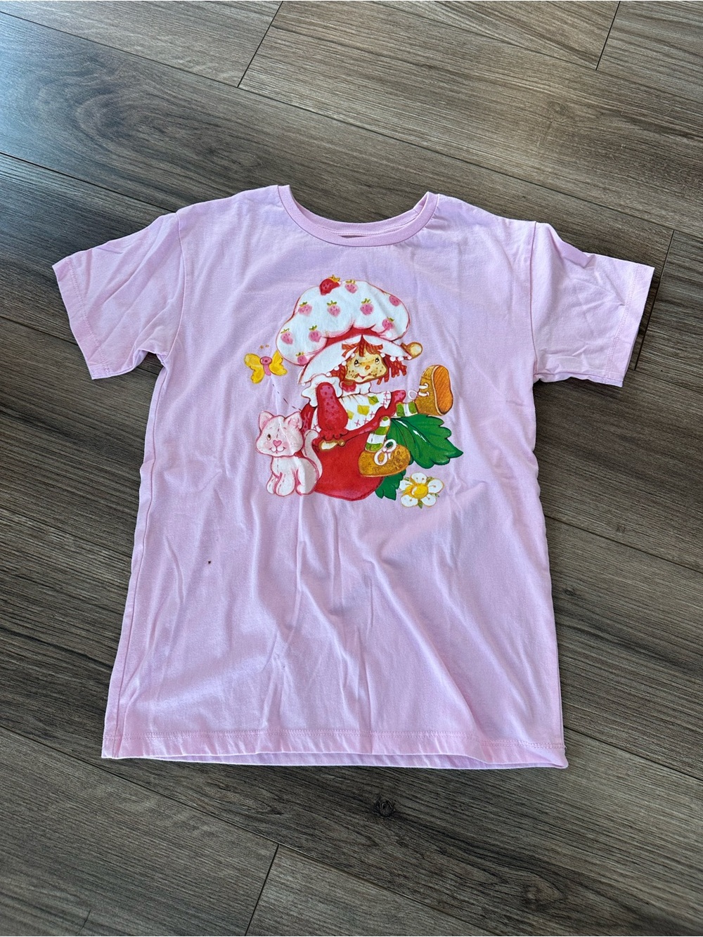 Pink Strawberry Shortcake Kids T-Shirt - Large